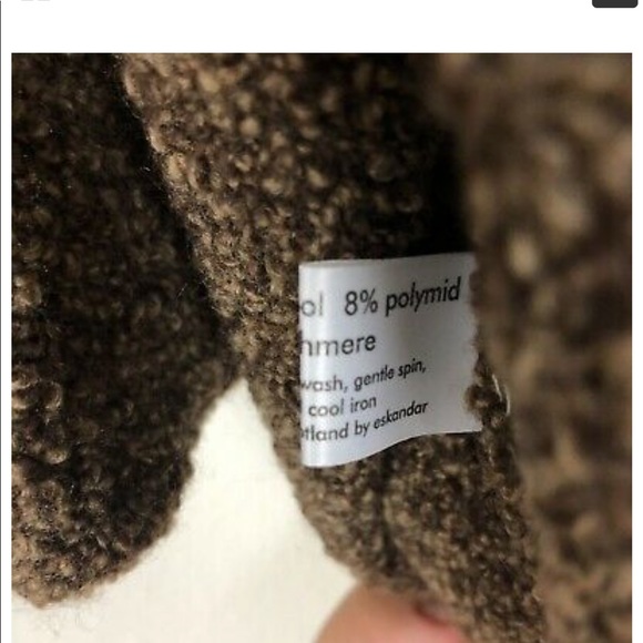 EUC ESKANDAR size XL BOUCLE WOOL/cashmere blend - Picture 4 of 7